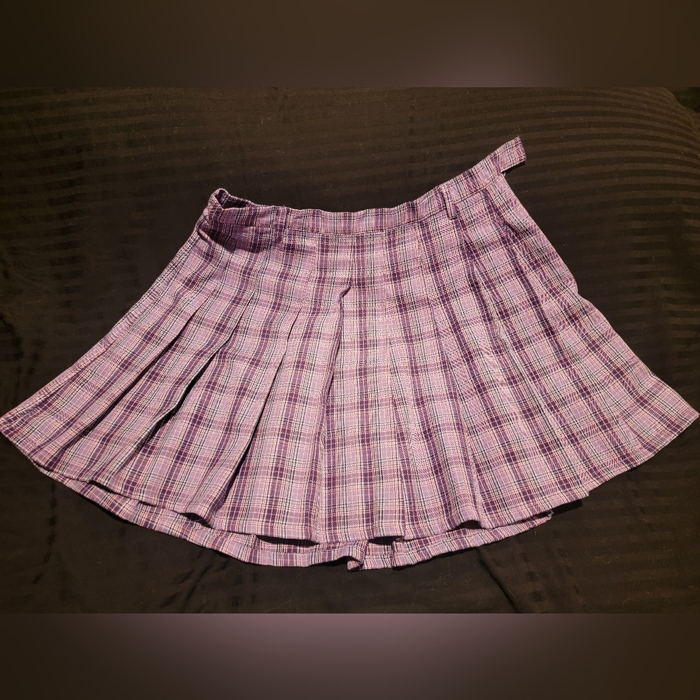Hot Topic Purple Mini Skater Skirt